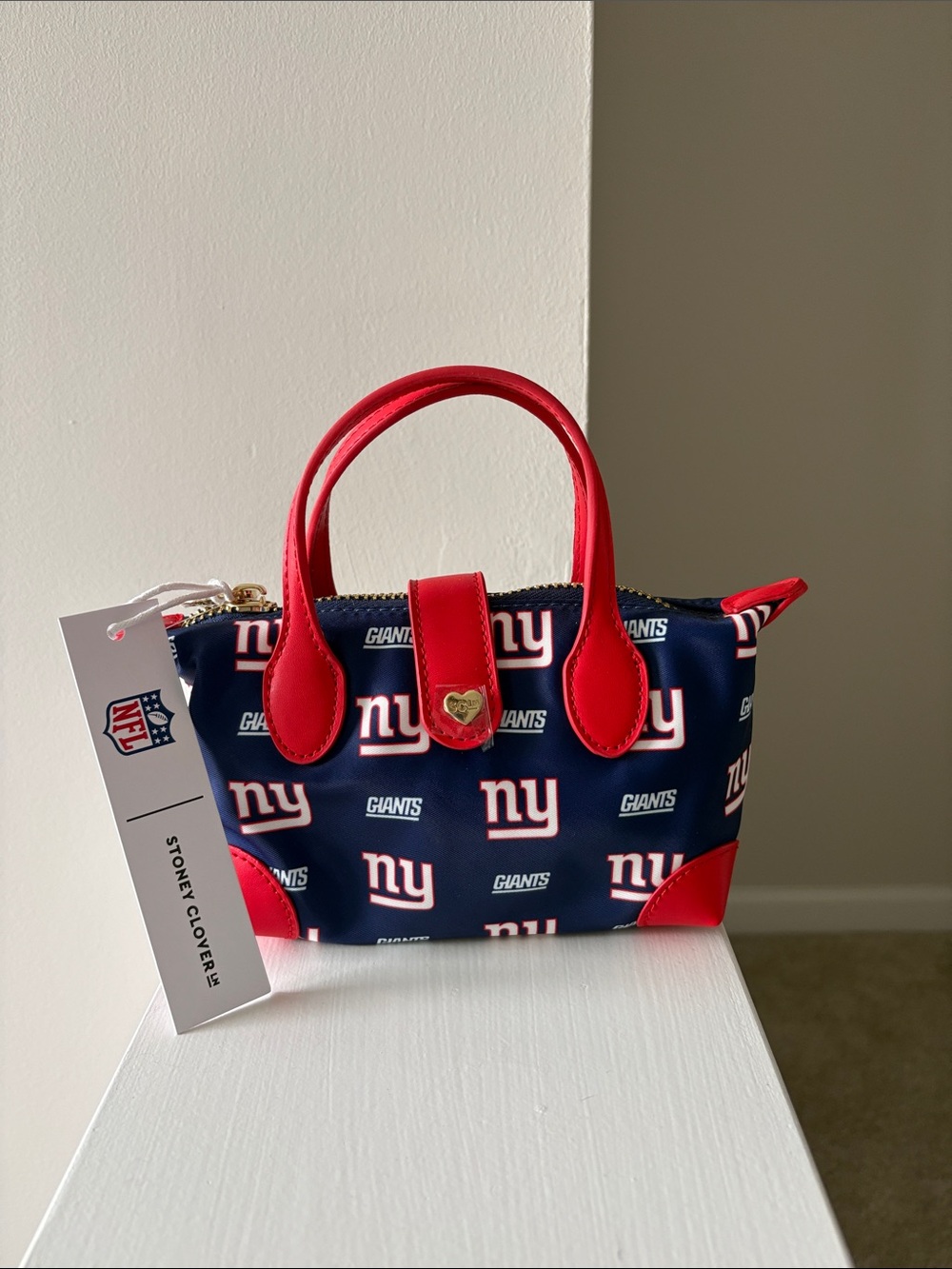 Stoney clover x NFL NY Giants mini purse NWT